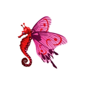 Ruby Butterfly Seahorse